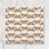 Étiquettes Cadeau Baisers papillon Bébé Fille Douche (Dos)