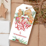 Étiquettes-cadeau Baked with Love Christmas Cookie Holiday Favor Tag<br><div class="desc">Let your Holiday gifts stand out this year with this lovely baked with love Christmas cookie tag. This cute holiday favor tag is perfect for adding a personal touch to your Christmas gifts! Customize these tags with your names and make a beautiful finishing touch on all of your presents!</div>