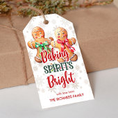 Étiquettes-cadeau Baking Spirits Bright Gingerbread Les cookies Favo