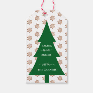 Étiquettes-cadeau Baking Spiritueux Arbre de Noël