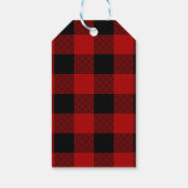 Étiquettes-cadeau Baking Through the Snow Buffalo Plaid Christmas (Dos)