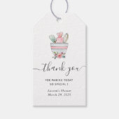 Étiquettes-cadeau Baking ustensiles Fête des mariées Merci (Devant)