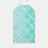 Étiquettes-cadeau Balances de sirènes d'eau | Texte personnalisé (Dos)