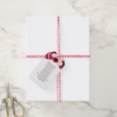 Étiquettes-cadeau Balayage à marée rose bordeaux & bleu (Avec de la ficelle)