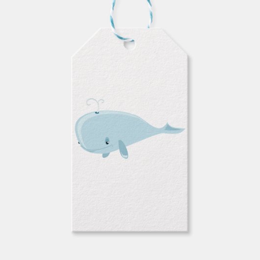 Étiquettes-cadeau baleine (Devant)