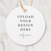 Étiquettes Cadeau Balise 2" circulaire / Favoriser (Dos)