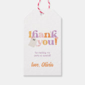 Étiquettes-cadeau Balise À damiers Halloween Favoriser (Devant)