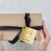 Étiquettes Cadeau Balise accroche du logo de l'entreprise de signatu