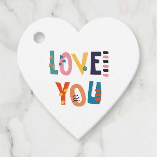 Étiquettes Cadeau Balise Aimer que vous préférez (Devant)