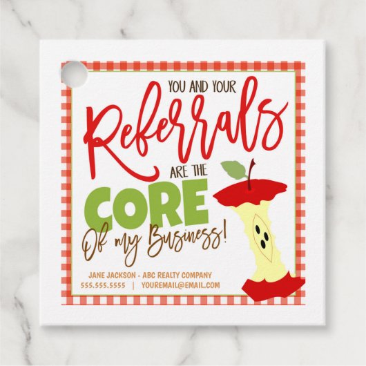 Étiquettes Cadeau Balise Apple Realtor Pop By (Devant)