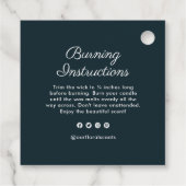 Étiquettes Cadeau Balise avec logo (Dos)