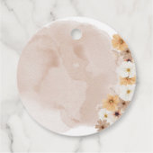 Étiquettes Cadeau Balise Baby in Bloom Favor (Dos)