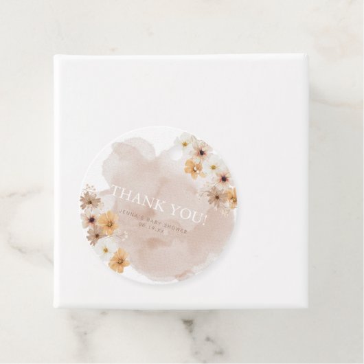 Étiquettes Cadeau Balise Baby in Bloom Favor (En situation)