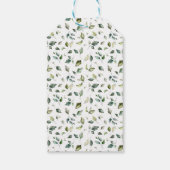 Étiquettes-cadeau Balise Baby shower d'ours vert Favoriser (Dos)