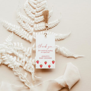 Étiquettes-cadeau Balise baby shower Faveur, Baby shower fraise