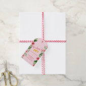 Étiquettes-cadeau Balise baby shower mini champagne (Avec de la ficelle)