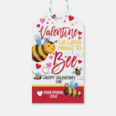 Étiquettes-cadeau Balise Bee Valentine Favor (Dos)