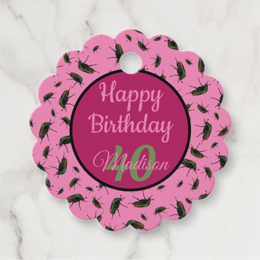 Étiquettes Cadeau Balise Beetle Bug / Favoriser (Devant)