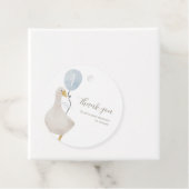 Étiquettes Cadeau Balise bleue Silly Goose Round Faver (En situation)