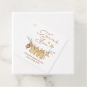 Étiquettes Cadeau Balise Boho Baby shower Merci (En situation)