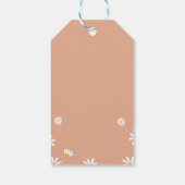 Étiquettes-cadeau Balise Boho Daisy Merci de fête d'anniversaire (Dos)
