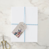 Étiquettes-cadeau Balise Boho Floral Feather Rustic Shower Favoriser (Avec de laficelle)