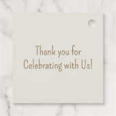 Étiquettes Cadeau Balise Boho Safari Carré Favoriser (Dos)