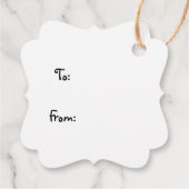 Étiquettes Cadeau Balise Bonne Faveur/Cadeau de pingouin (Dos)