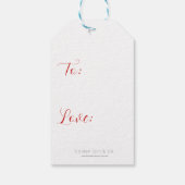 Étiquettes-cadeau Balise cadeau (Dos)