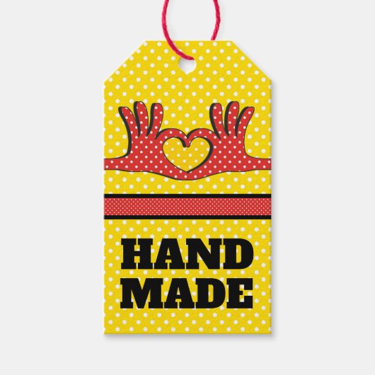 Étiquettes-cadeau Balise cadeau à la main (Devant)