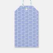 Étiquettes-cadeau Balise cadeau à motif bleu (Dos)