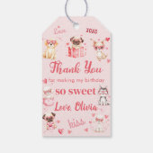 Étiquettes-cadeau Balise cadeau Anniversaire de Saint-Valentin Pink (Dos)