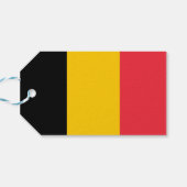 Étiquettes-cadeau Balise cadeau avec Drapeau de Belgique (Dos Horizontal)