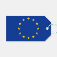 Balise cadeau avec drapeau de l'Union européenne
