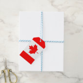 Étiquettes-cadeau Balise cadeau avec drapeau du Canada (With Twine)