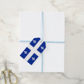 Étiquettes-cadeau Balise cadeau avec Drapeau du Québec, Canada (With Twine)