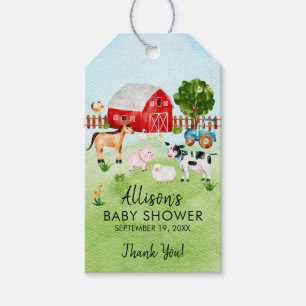 Étiquettes-cadeau Balise Cadeau Baby shower Favoriser les animaux de
