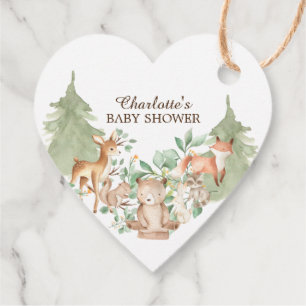 Étiquettes Cadeau Balise Cadeau Baby shower Favoriser Woodland