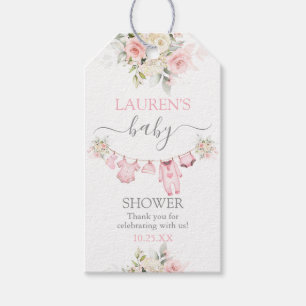 Étiquettes-cadeau Balise cadeau Baby shower pour bébé fille