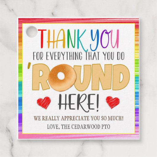 Étiquettes Cadeau Balise cadeau Bagel (Devant)