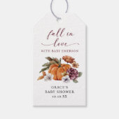 Étiquettes-cadeau Balise Cadeau Bébé Tomber dans l'amour (Devant)