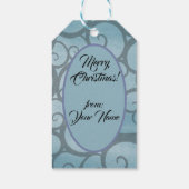 Étiquettes-cadeau Balise cadeau Black Père Noël (Dos)