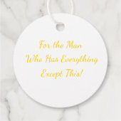 Étiquettes Cadeau Balise cadeau "Bonne fête des pères" (Dos)