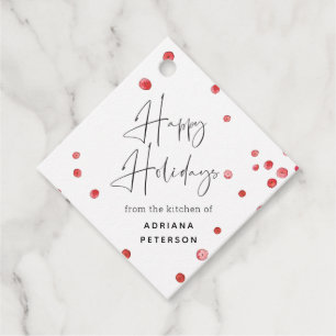 Étiquettes Cadeau Balise cadeau Boozy Cranberries