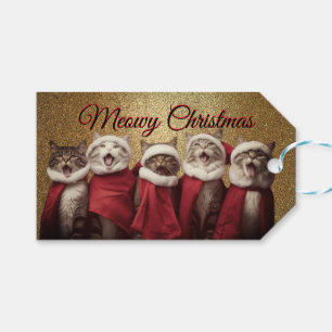 Étiquettes-cadeau Balise cadeau Chat Chanter