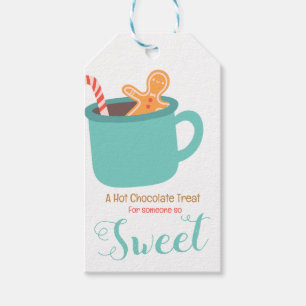 Étiquettes-cadeau Balise cadeau chocolat chaud