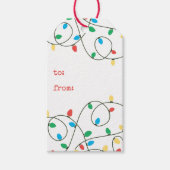 Étiquettes-cadeau Balise cadeau Christmas Lights (Devant)