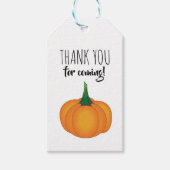 Étiquettes-cadeau Balise cadeau citrouille simple (Devant)