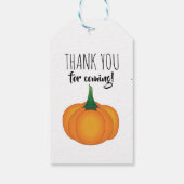 Étiquettes-cadeau Balise cadeau citrouille simple (Dos)