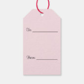 Étiquettes-cadeau Balise cadeau Coeurs d'amour (Dos)